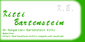 kitti bartenstein business card